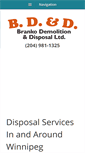 Mobile Screenshot of brankodemolitiondisposal.com